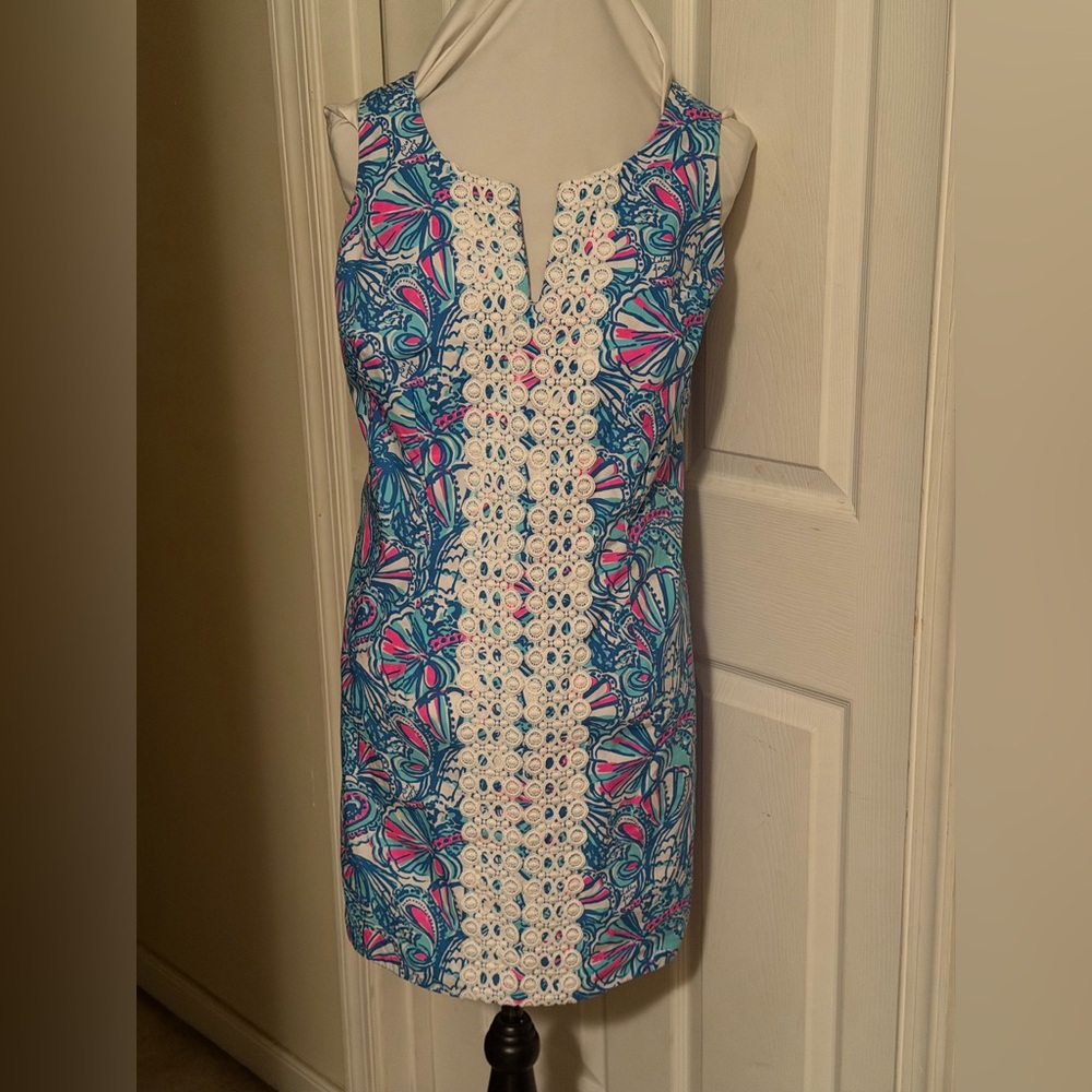 Lilly Pulitzer for Target Floral Mini Dress in Blue and Pink
